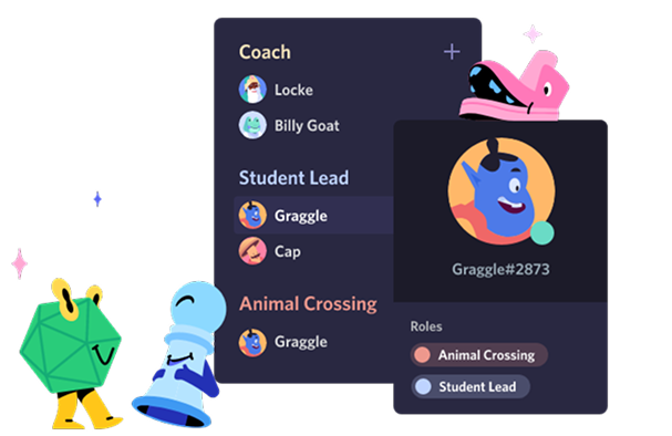 ilustração da interface do discord
